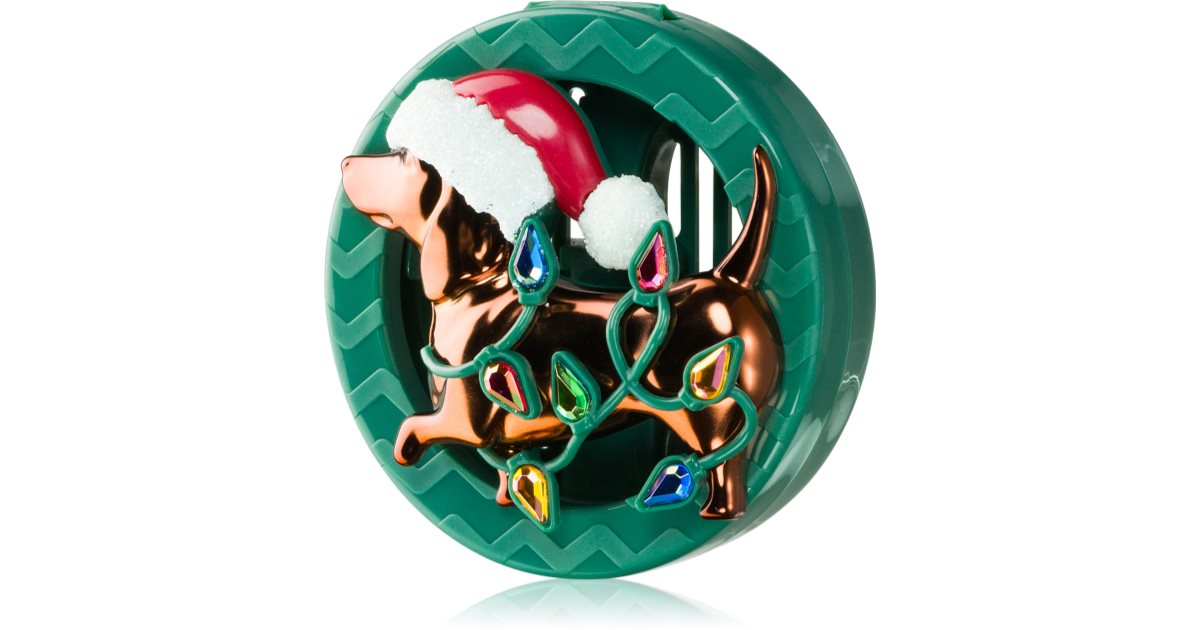 Bath & Body Works Holiday Dachsund car air freshener holder without