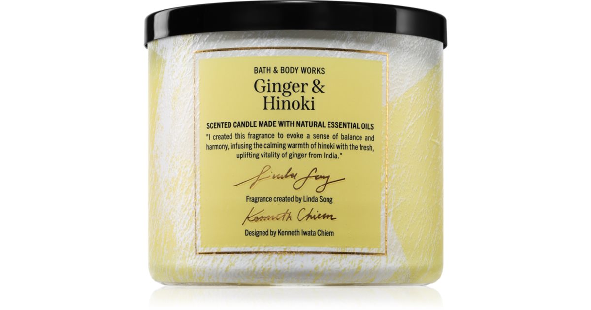 Bath & Body Works Ginger & Hinoki Duftkerze