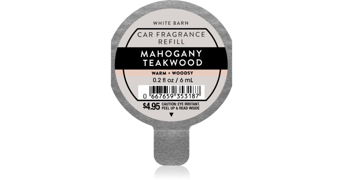 Bath Body Works Mahogany Teakwood car air freshener refill