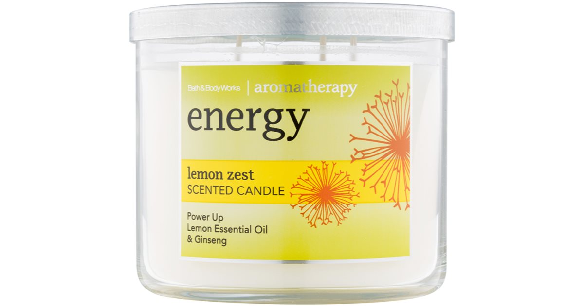 Bath & Body Works Energy Lemon Zest Scented Candle 411 g notino.co.uk