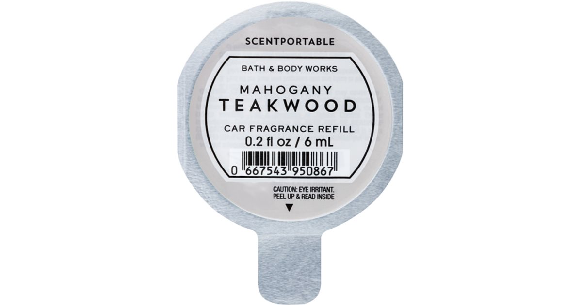 ALL NEW Mahogany Teakwood Scentportable CAR Refills Bath & Body Works