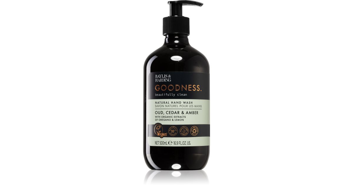 Baylis & Harding Goodness Oud, Cedar & Amber Hand Wash 500 Ml - View #7
