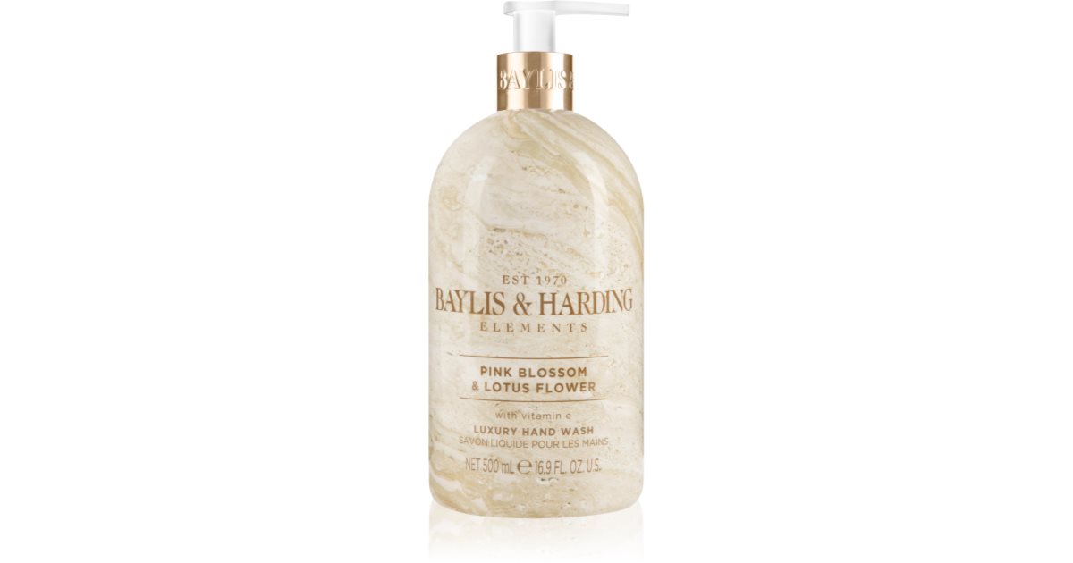 Baylis & Harding Elements Pink Blossom & Lotus Flower liquid hand soap notino.co.uk