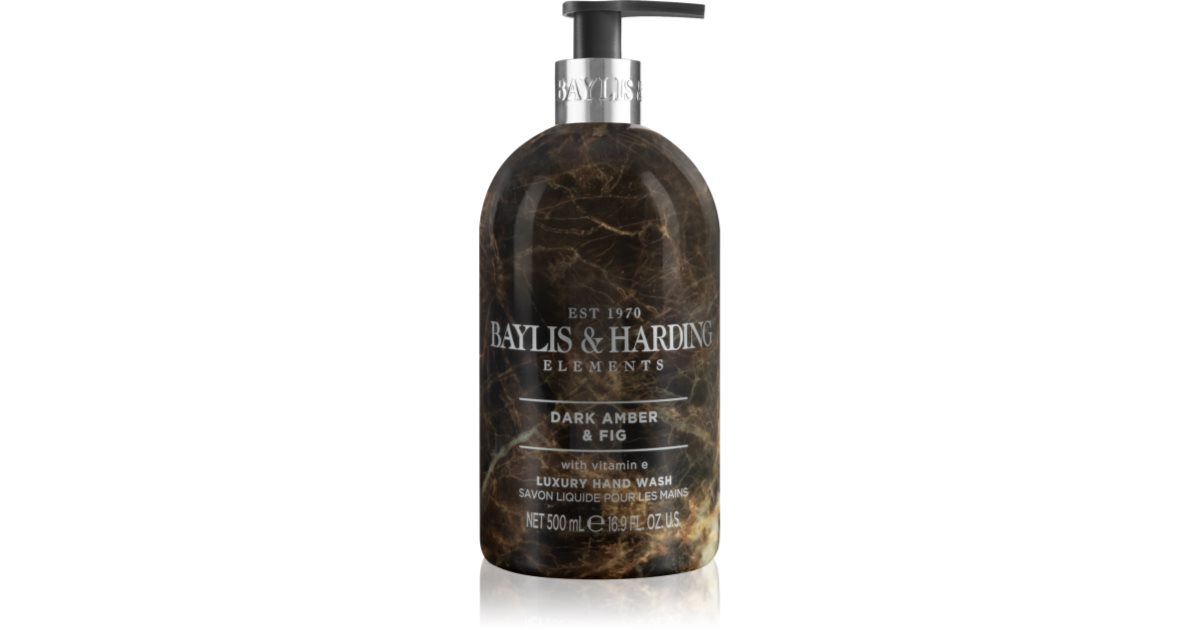 Baylis & Harding Elements Dark Amber & Fig liquid hand soap notino.co.uk