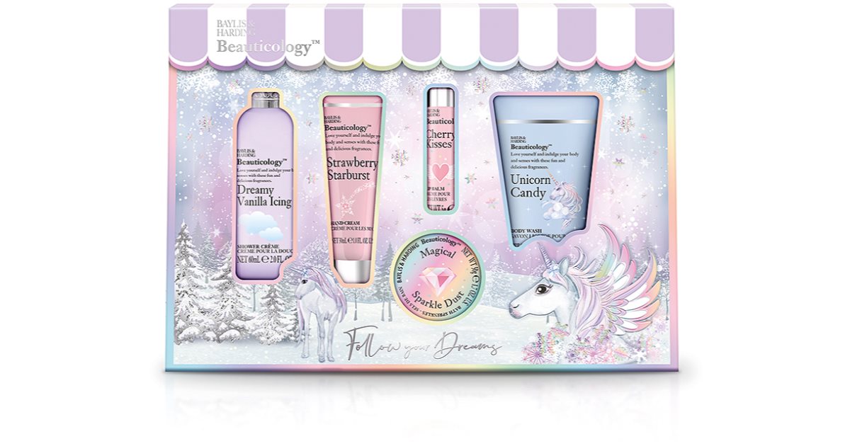 Baylis & Harding Beauticology Candy Beauty Lipgloss Set - 3 Süße, Vegane Lipglosse Im Einhorn-Style
