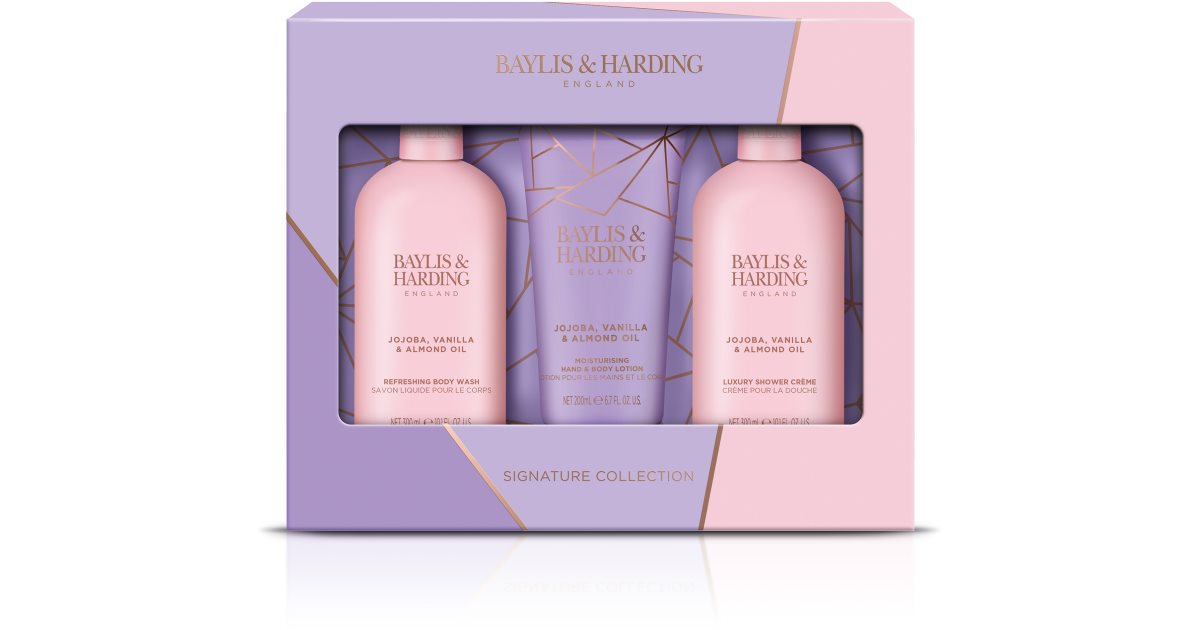 Baylis & Harding jojoba, vanilla & almond oil slippers set main image 1