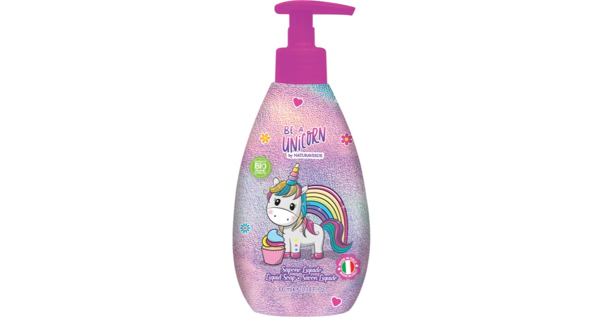 Naturaverde Kids Duschbad 'Be A Unicorn' – 500 Ml, Mit Sheabutter & Kornblumenextrakt, PH-hautneutral