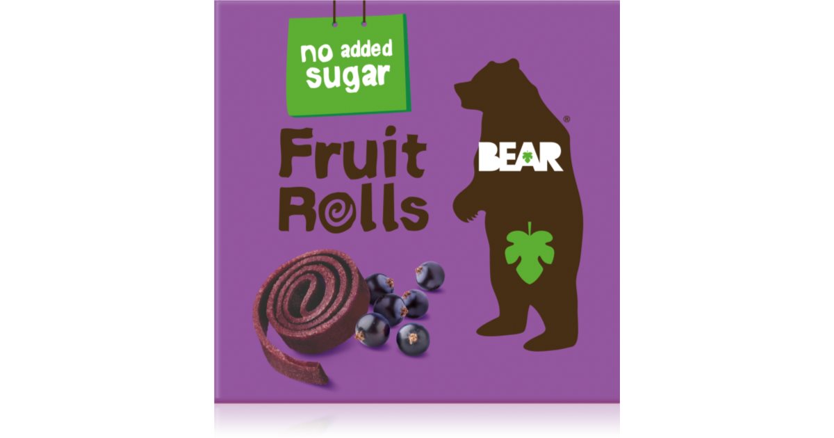 BEAR Fruit Rolls Blackcurrant sušené ovoce notino.cz
