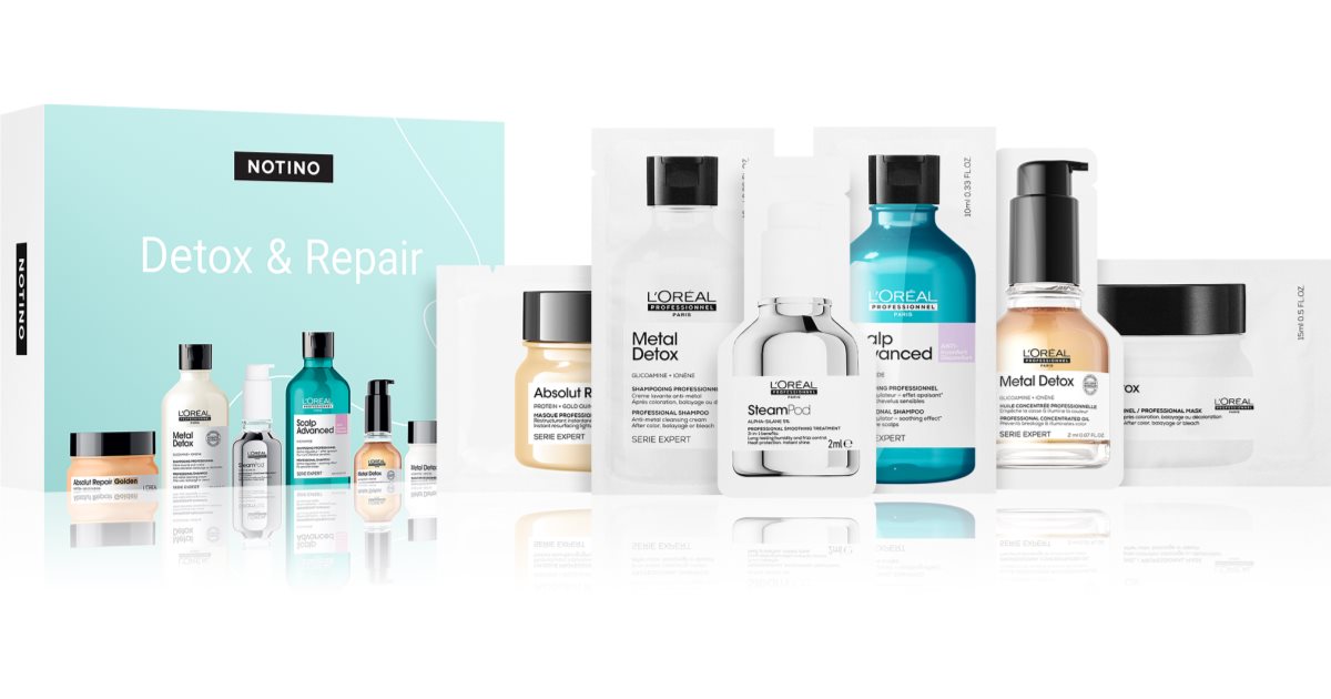 Beauty Discovery Box Notino Detox & Repair rinkinys plaukams moterims ...