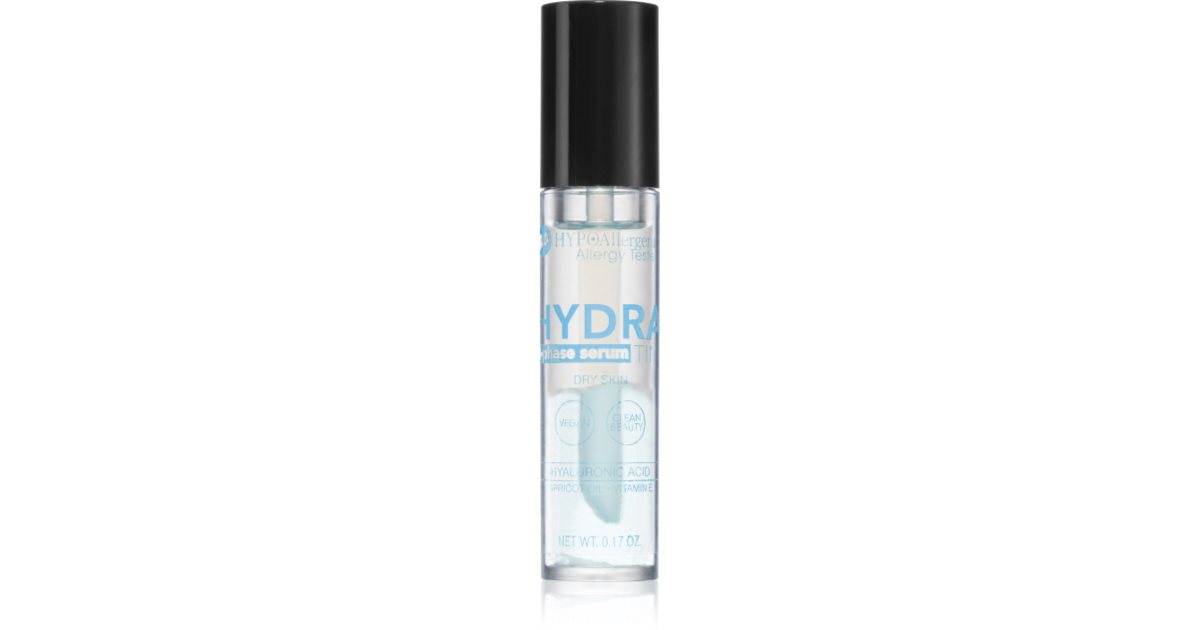 Bell HYPOAllergenic Hydrating 2-Phase Serum – Mit Hyaluron & Aprikosenöl, 24 G, Vegan