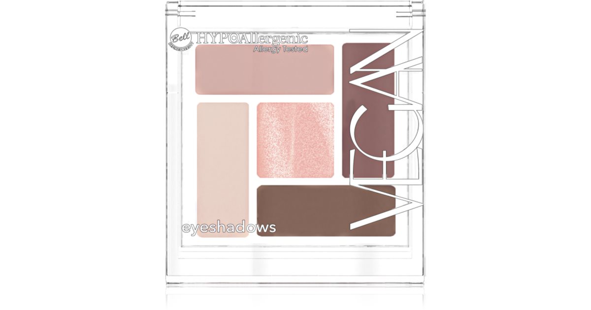 Bell Hypoallergenic Vegan eyeshadow palette notino.co.uk
