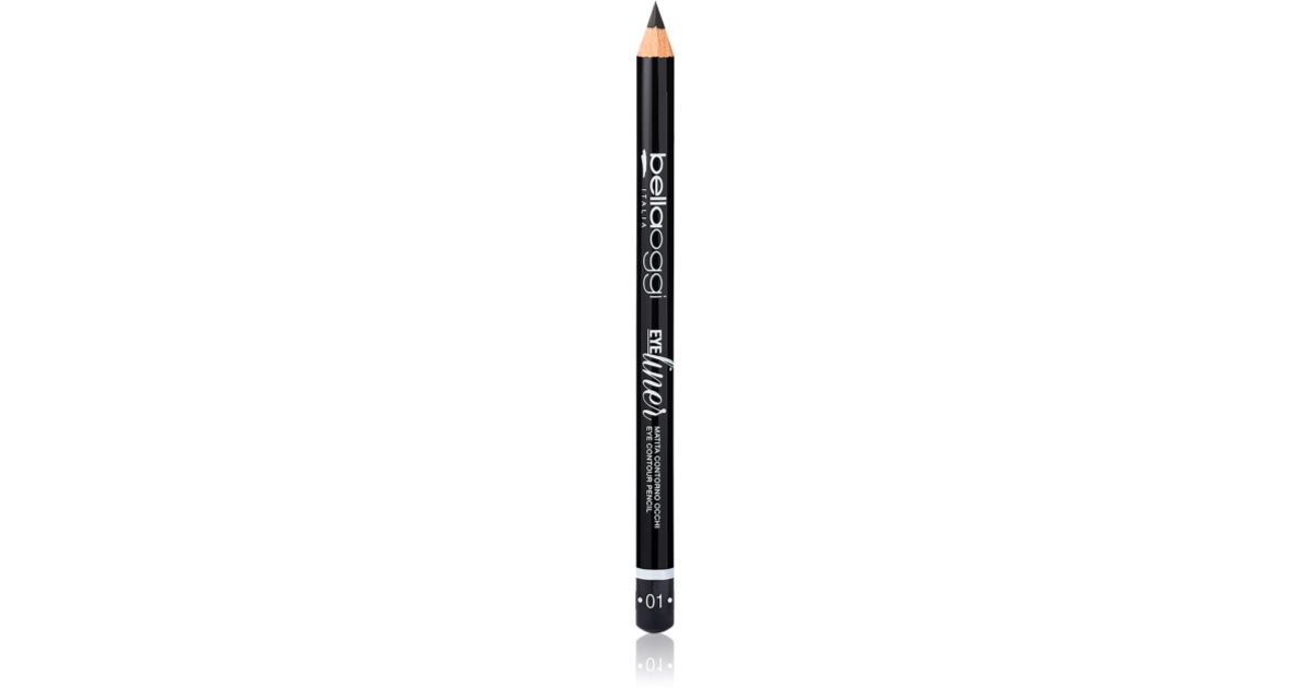 Bellaoggi Tech Liner Eye Liner – Schwarzer Eyeliner Mit Technischem Pinsel-Applikator, Mattes Finish