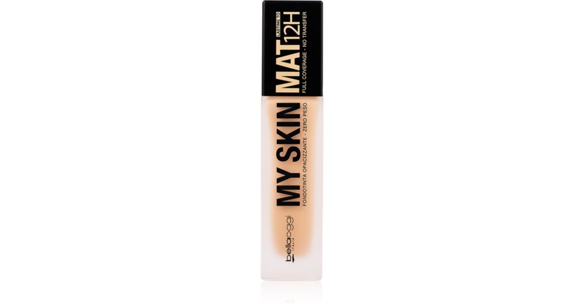 BELLAOGGI My Skin Mat 12h Foundation – Mattierend, Voll Deckend, Neutral Rosy | Bis Zu 12 Stunden Haltbar