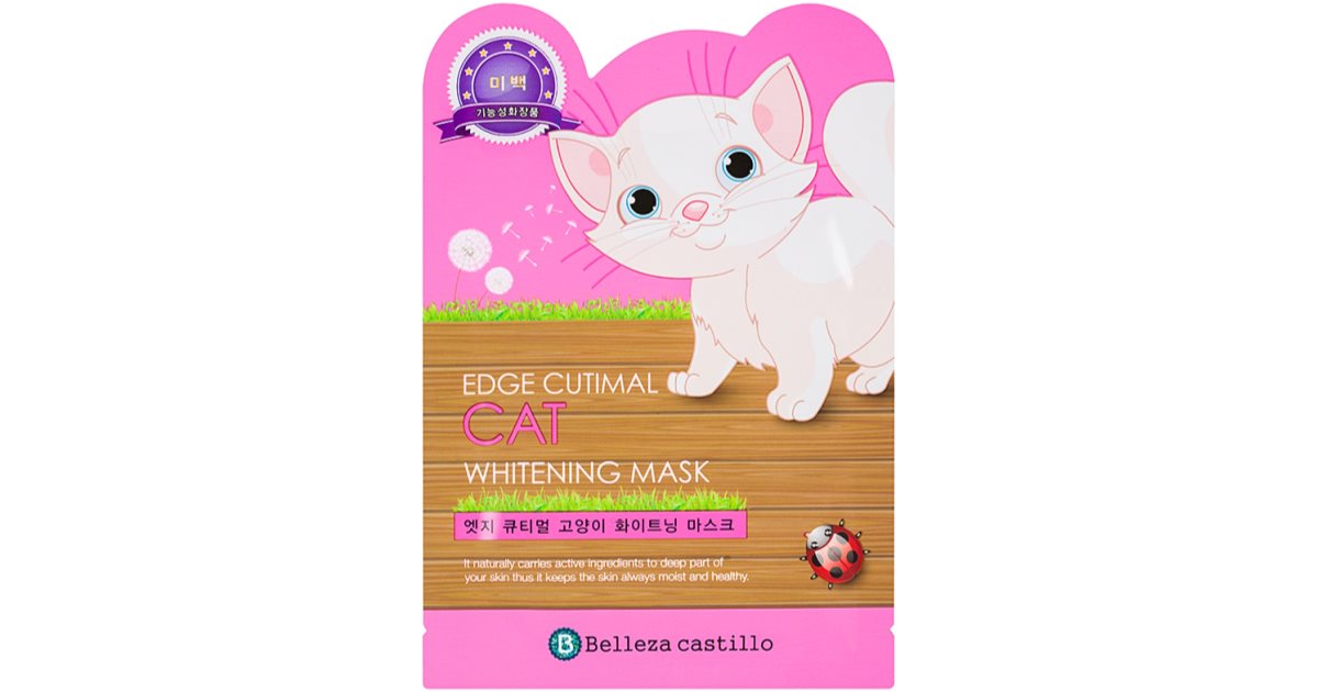 Belleza Castillo Edge Cutimal Cat Facial Mask with Whitening Effect ...
