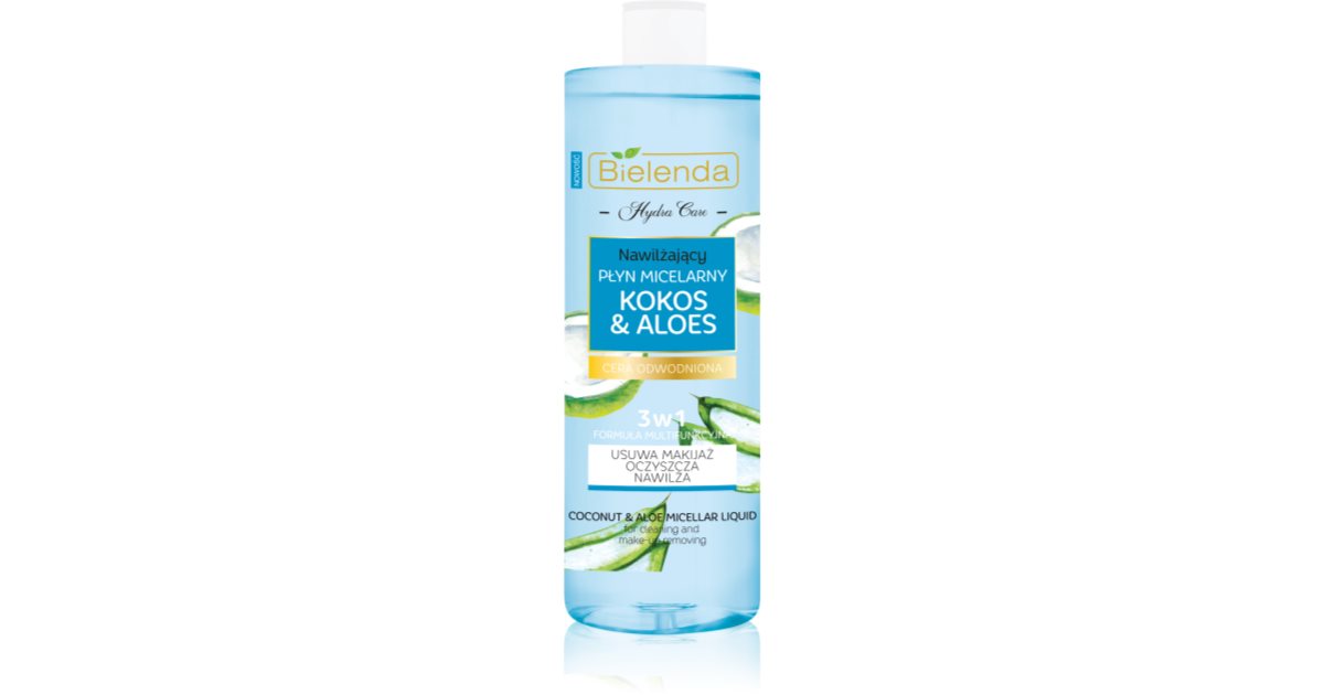 Bielenda Hydra Care Coconut & Aloe agua micelar desmaquillante para ...