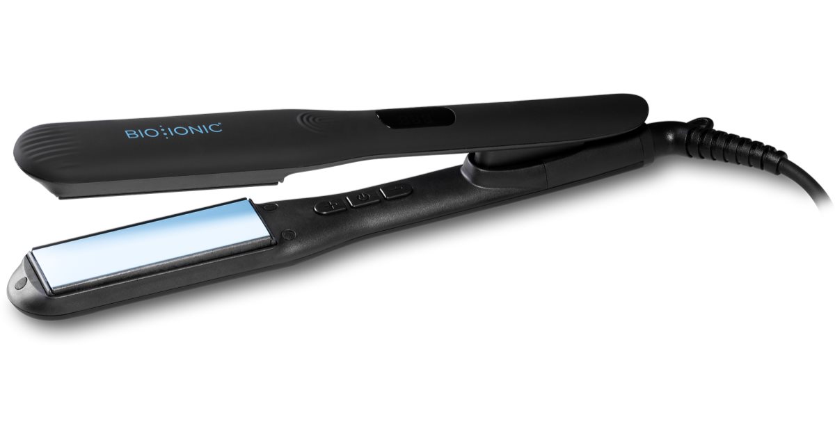 One pass outlet flat iron