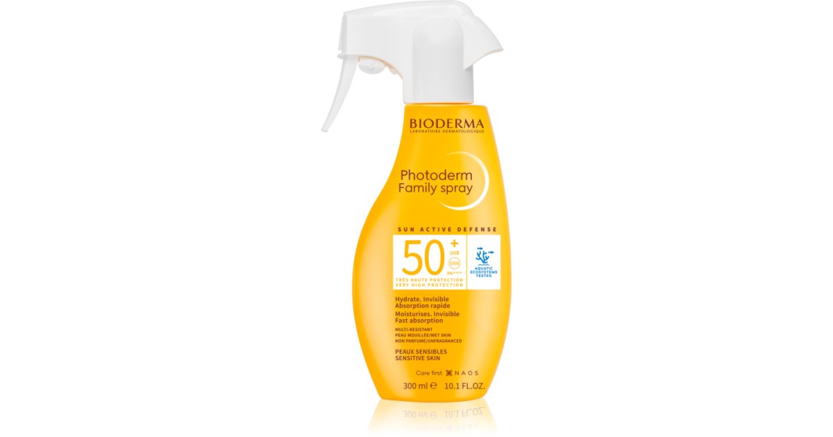 3 Sprays Solaires Hella Mietonen SPF50 - Volume 200ml, Protection UVA, Fabriqué En France