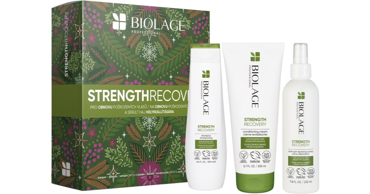 Biolage Strength Recovery zestaw upominkowy (do włosów zniszczonych)