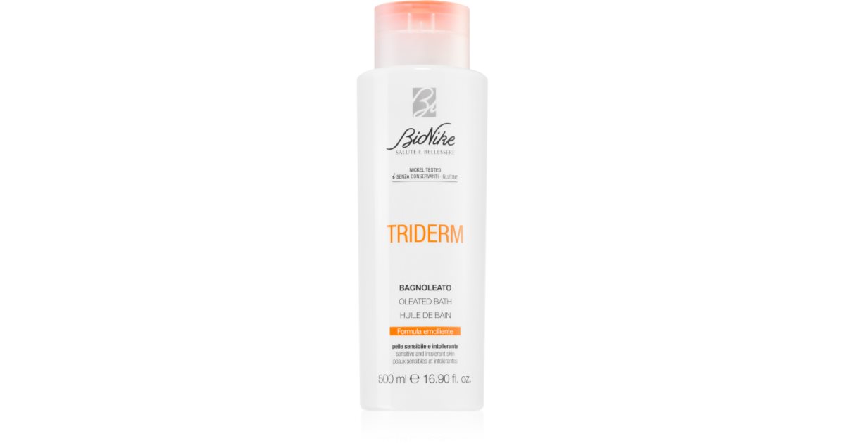 BioNike Triderm shower and bath oil for sensitive skin notino.co.uk