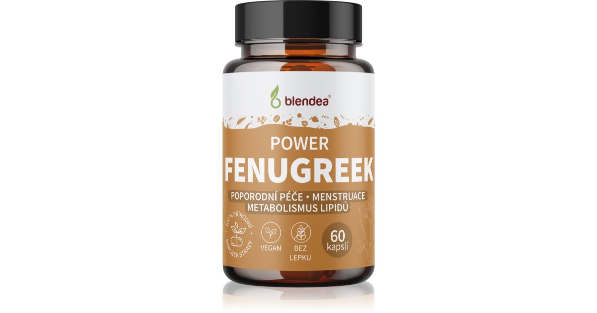 Blendea Fenugreek kapsle pro udržení normální hladiny cholesterolu