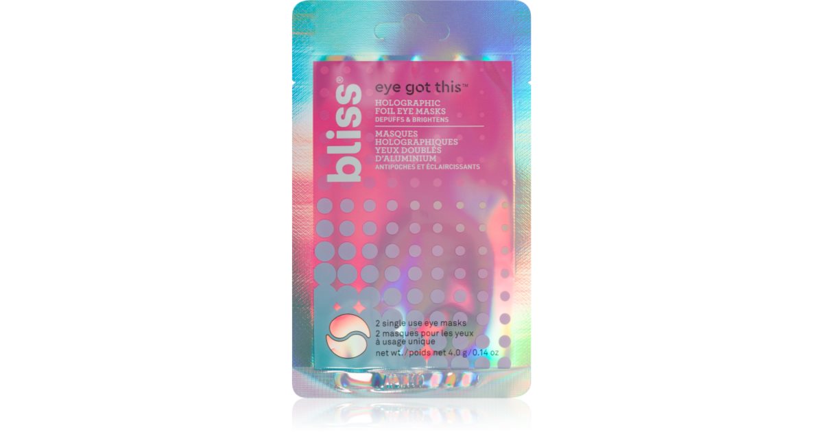 Bliss Eye Got This Hypoallergenic Face Mask for the eye area notino.ie