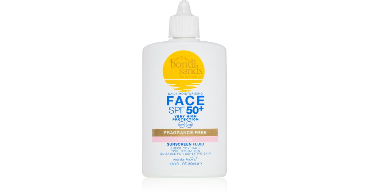 Bondi Sands SPF 50+ Fragrance Free Tinted Face Fluid Toning Protective