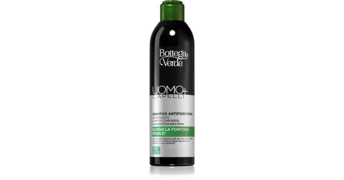 Bottega Verde Man+ shampoing antipelliculaire pour cuir chevelu sec avec démangeaisons notino.be