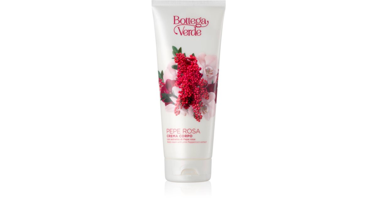 Texture Pepe Rosa Bottega Verde Pepe Rosa Moisturizing Body Cream | notino.ie