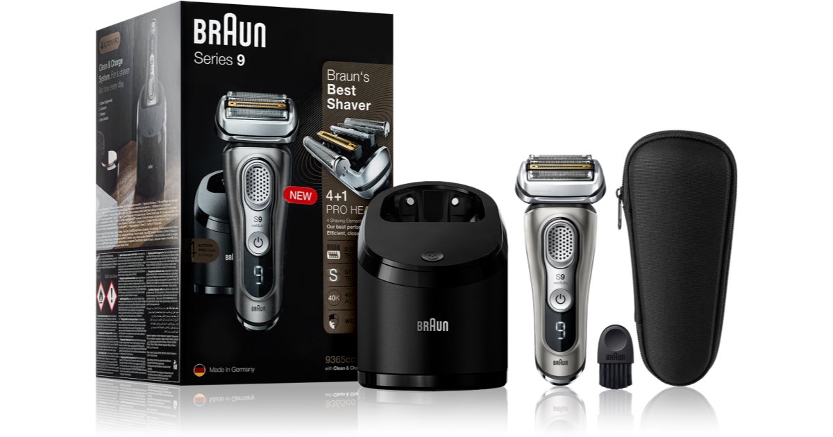 Braun Series 9 9365cc Graphite with Clean&Charge System foil hair trimmer |  notino.co.uk