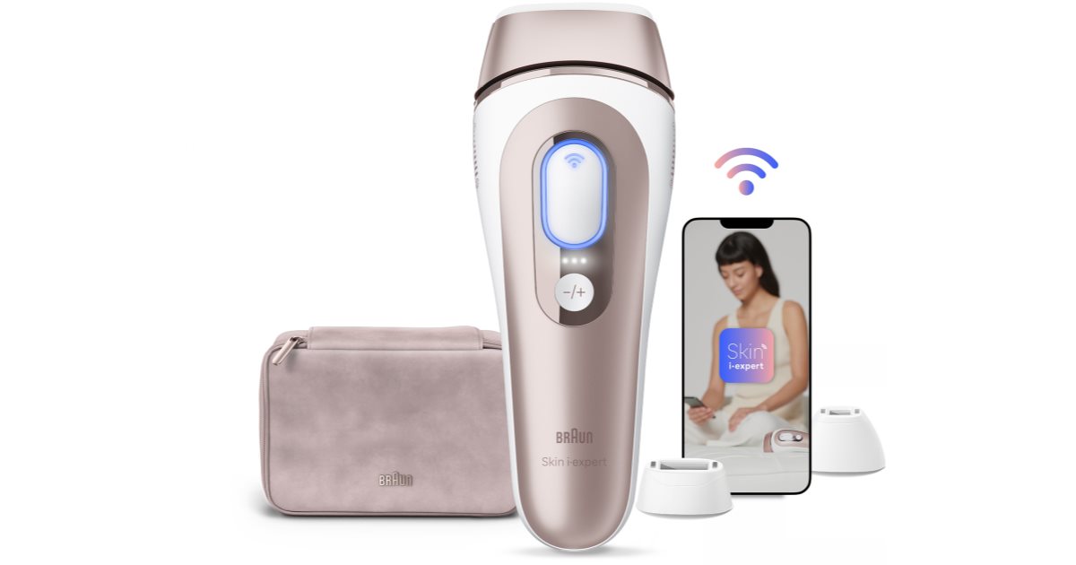 Braun Smart Skin Expert IPL7147 chytré IPL zařízení pro odstranění chloupků na tělo, tvář, oblast bikin a podpaží | notino.cz