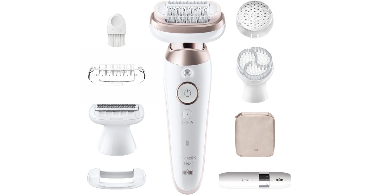 Braun Silképil 9 9360 Flex epilator with fully flexible head for the