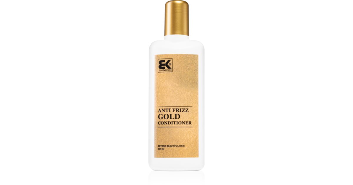 Brazil Keratin Gold Anti Frizz Conditioner Regenerating Conditioner for unruly and frizzy hair notino.ie