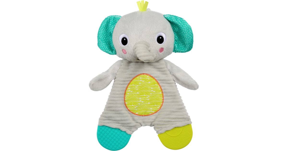 Bright Starts, Teethe & Read, Livret Jouet D'images de Animaux en Tissu avec Textures, Jouet d'Éveil Sensoriel de Dentition pour Apaiser les Gencives