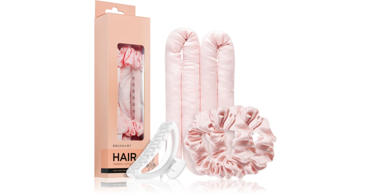 BrushArt Hair Heatless hair curling set zestaw do kręcenia włosów Pink
