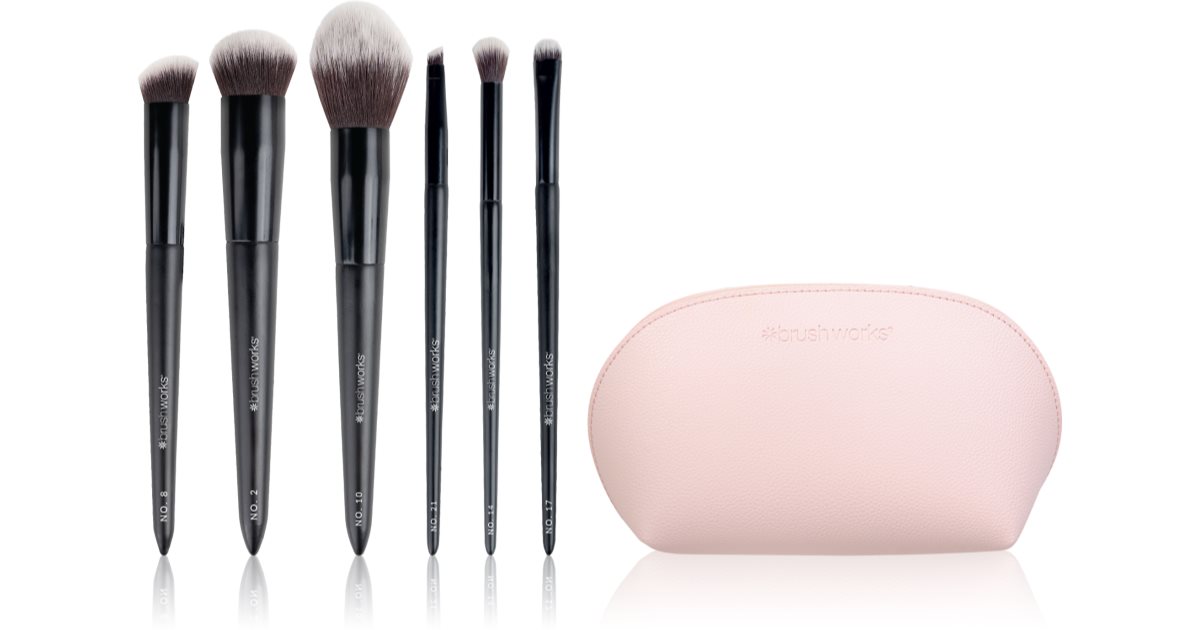 Brushworks Essentials Makeup Brush Set Complexion brush set with a pouch notino