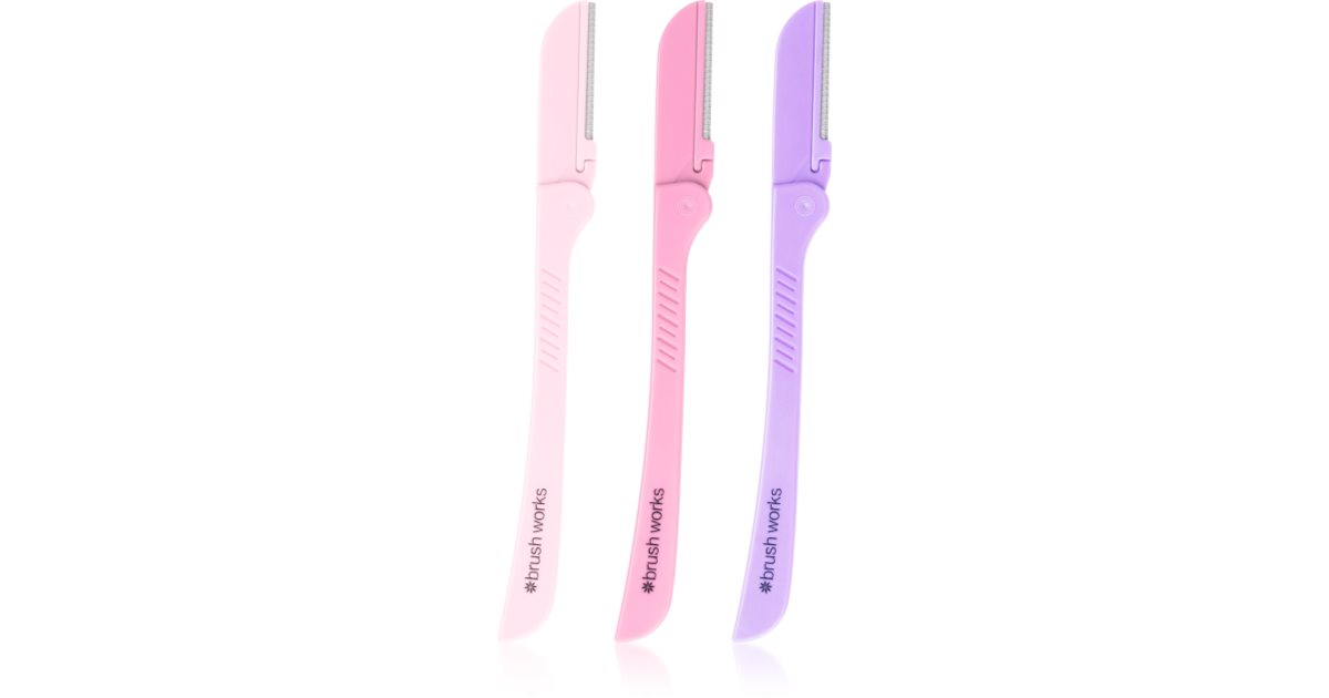 Precision Razor Kit Brushworks Precision Eyebrow Razors Mixed Rasierer für die Augenbrauen ...