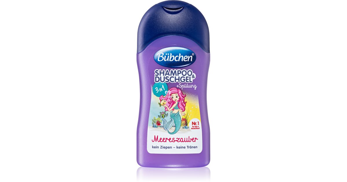 Bübchen Kids 3 in 1 shampoo, balsamo e gel doccia 3 in 1 per bambini