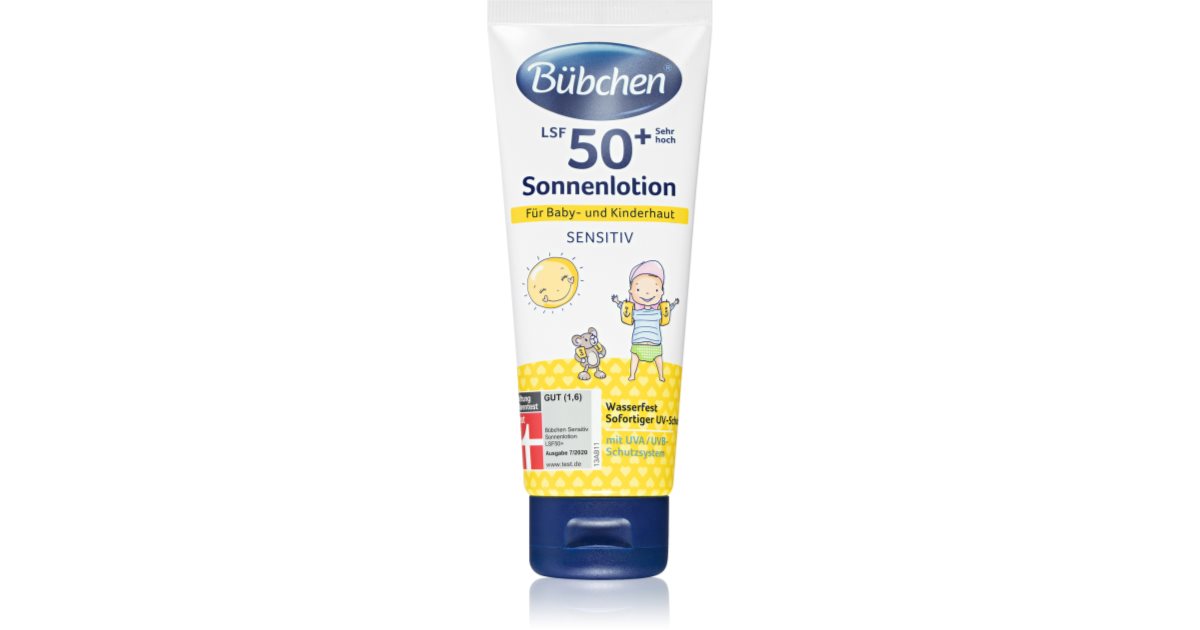 Bübchen Sensitive SPF 50+ Bräunungsmilch für Kinder SPF 50+ ️ notino.de