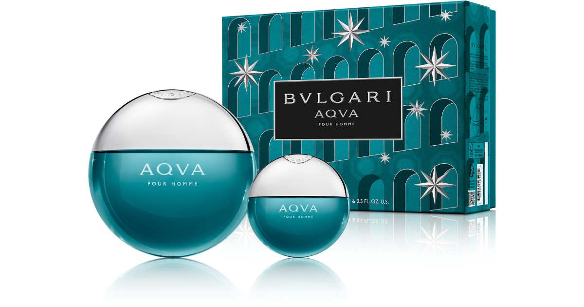 BVLGARI　AQVA　essential set Aqva Pour Homme by Bvlgari Eau De Toilette Set for Men 3.4oz