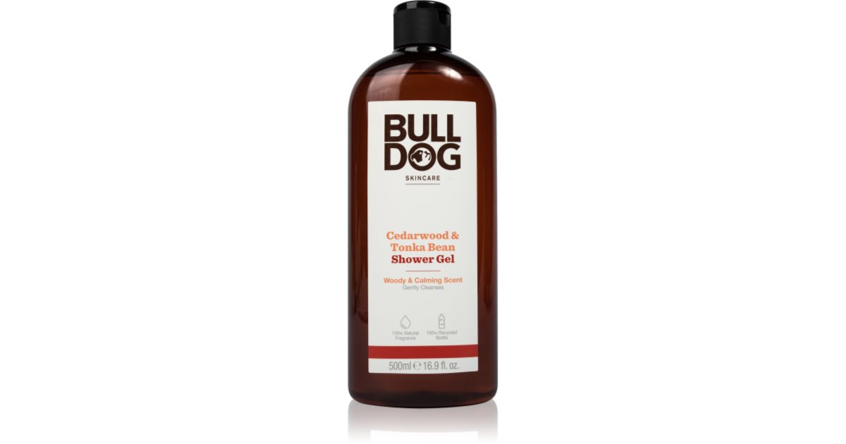 Bulldog Cedarwood and Tonka Bean Body Wash for Men notino.ie
