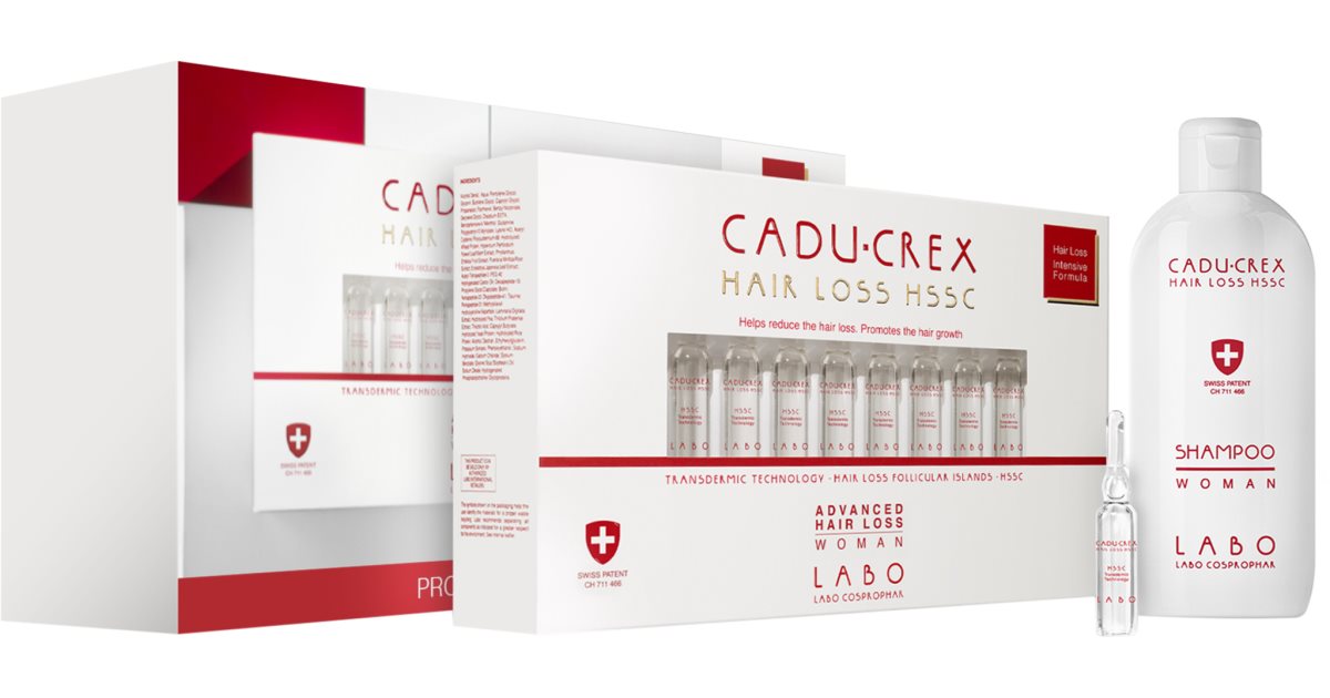 Traitement Anti-Chute Labo Cadu-Crex Alpha8 Femme - Lotion Minoxidil, Fabriqué Italie