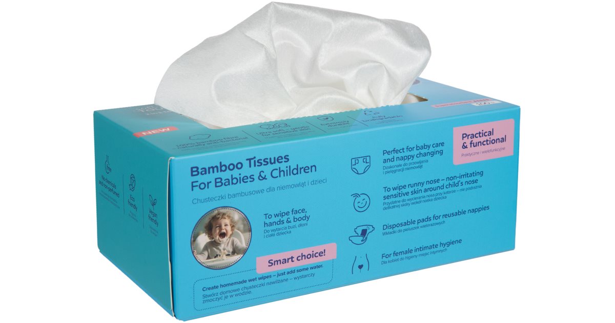 Tissue Pad Canpol babies Bamboo Tissues Postpartum Pads pyyhkeet bambua | notino.fi