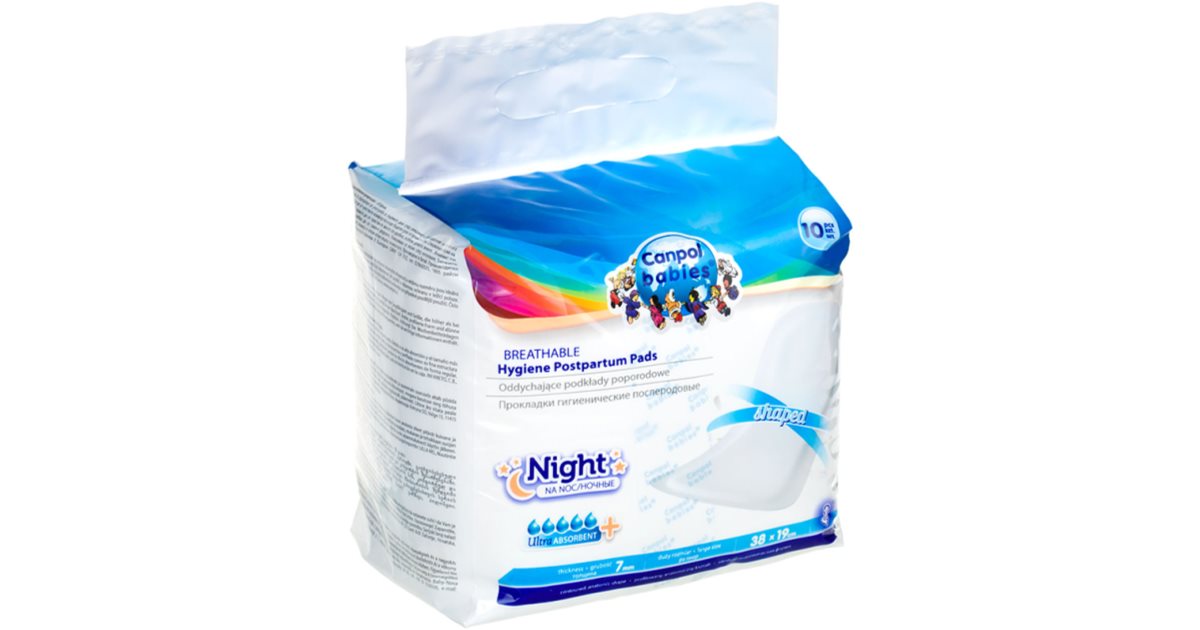 Canpol babies Breathable Hygene Postpartum Pads Night 10 pcs