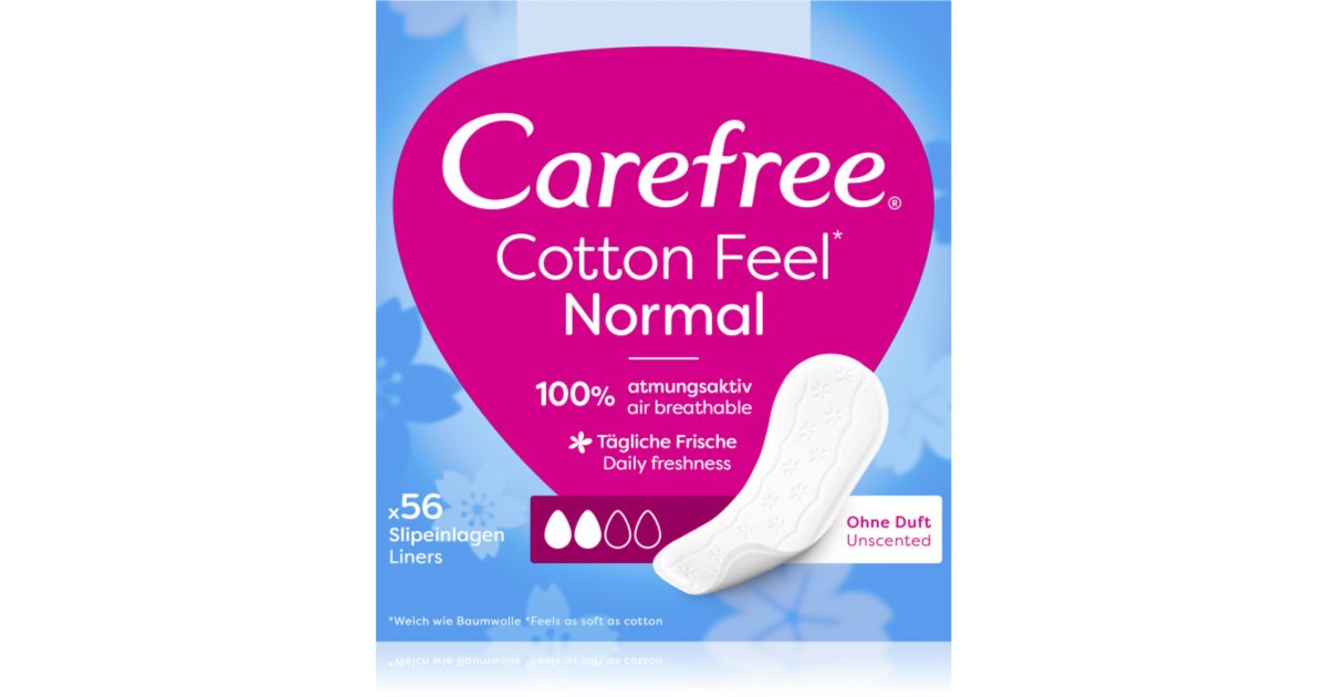 Carefree Cotton panty liners notino.ie
