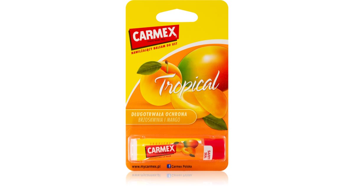 Прегледи на Carmex Tropical хидратиращ балсам за устни в тубичка ...