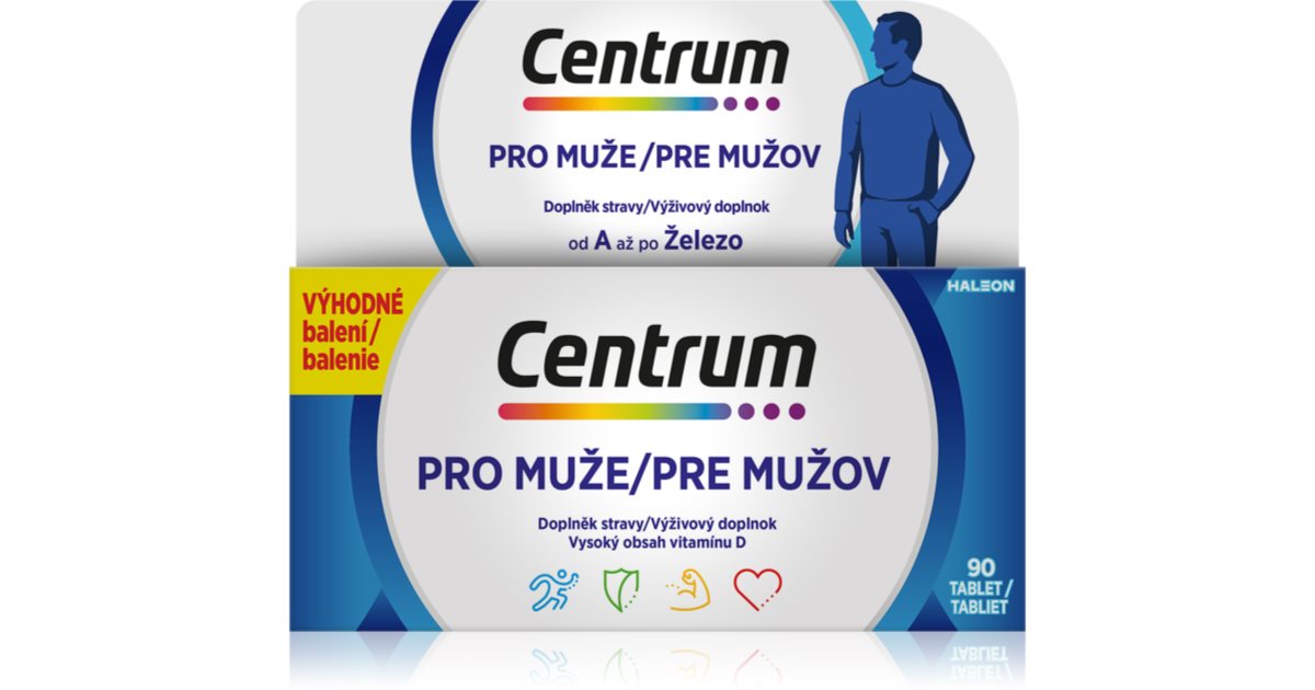 Centrum Multivitamín pro muže tablety s multivitamínovým komplexem ...