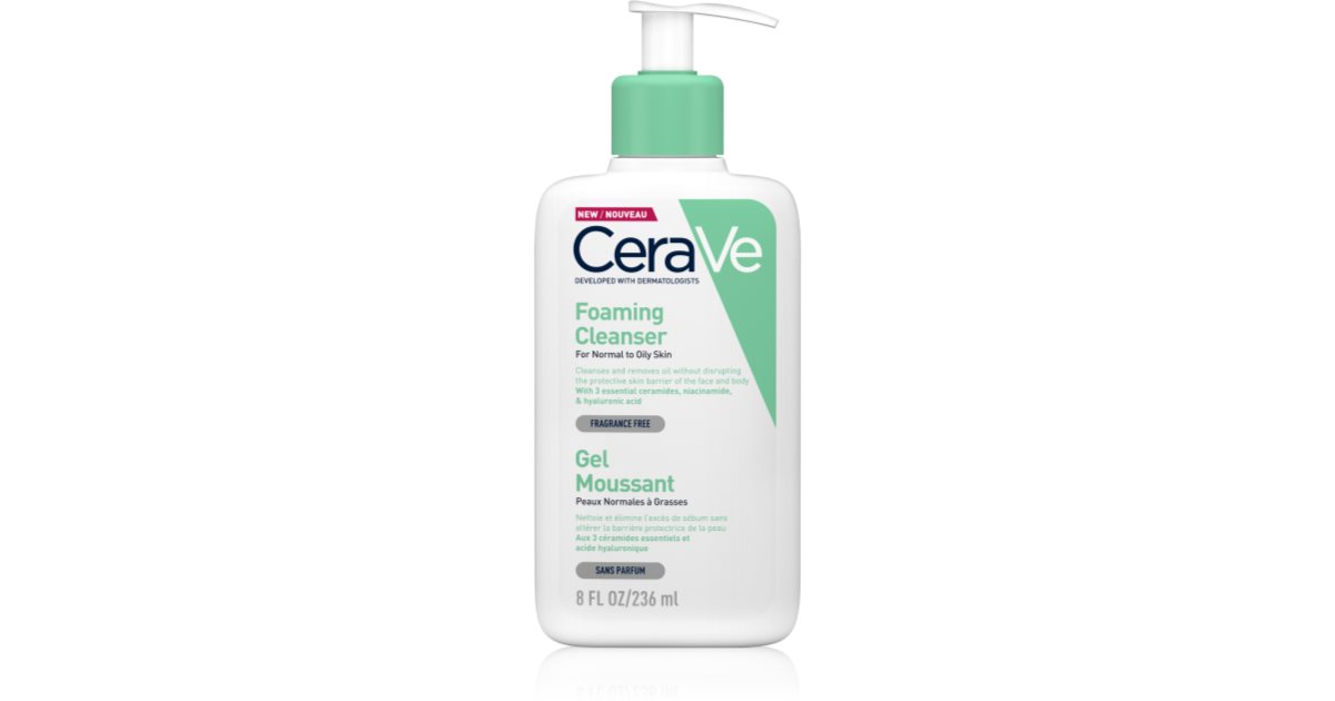 CeraVe Cleansers gel moussant purifiant pour peaux normales à grasses | notino.fr