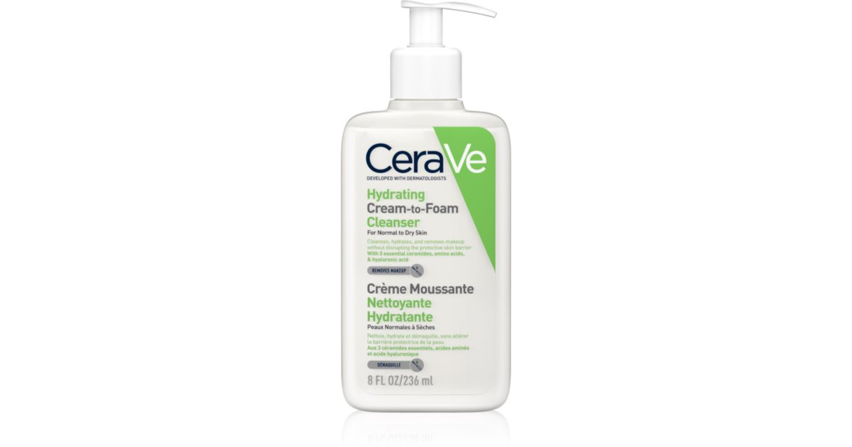 CeraVe Cleansers crema detergente in schiuma per pelli normali e secche | notino.it