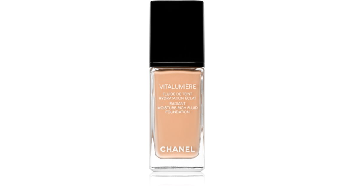 Chanel Vitalumière Radiant Moisture Rich Fluid Foundation radiance  moisturising makeup  notinocouk