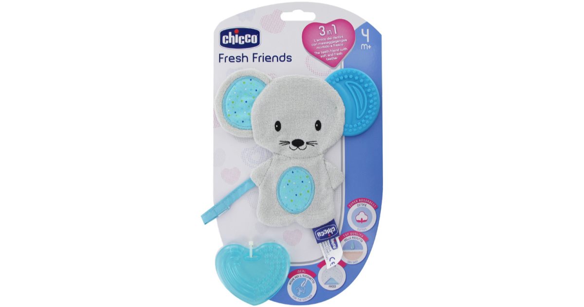 Chicco Fresh Friends Teething Cuddly Toy sleep toy with teether ...